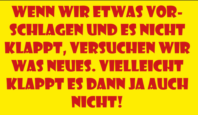 Vielleicht einmal die Klappe halten Condorcet